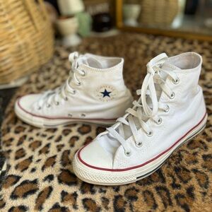 Converse White High-Top Sneakers